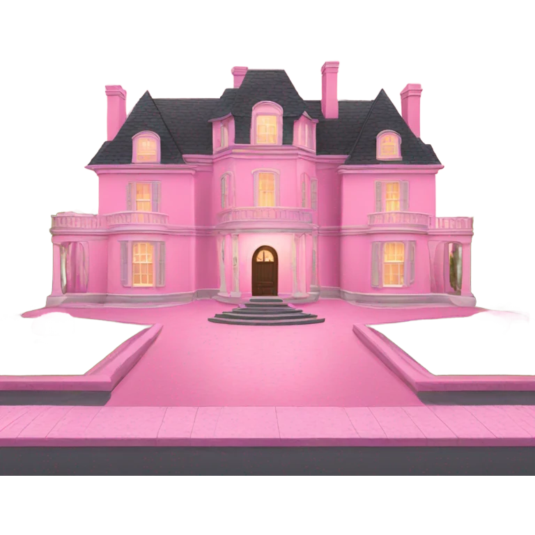 pink mansion  emoji