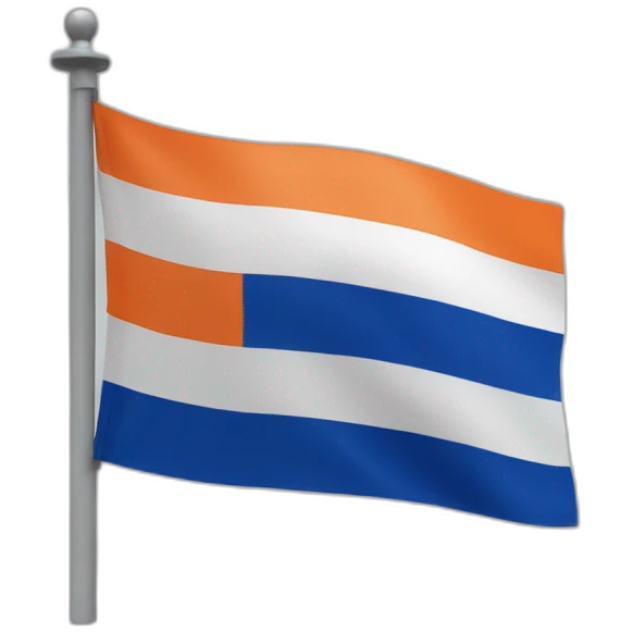 Flag of the netherlands 3d emoji