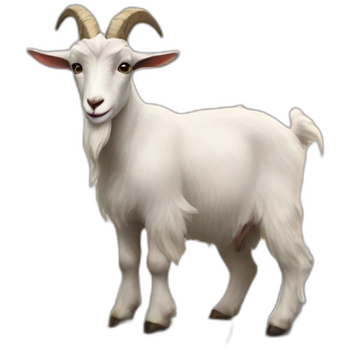 Goat on a mountain top emoji