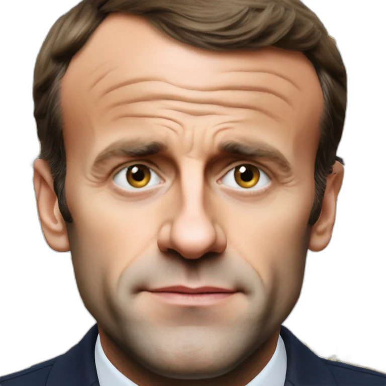 Emmanuel Macron is not happy emoji