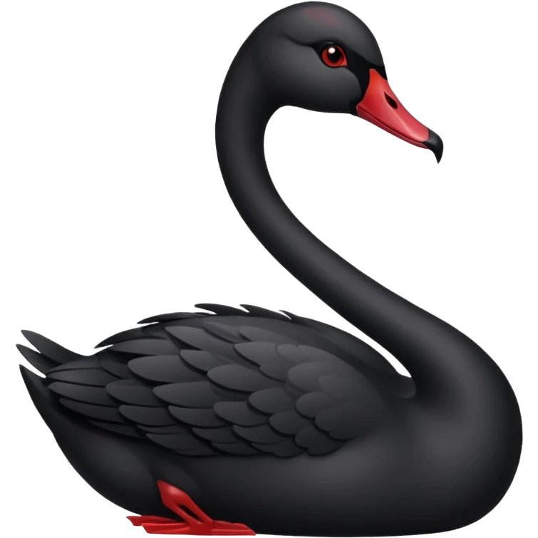 Black swan emoji