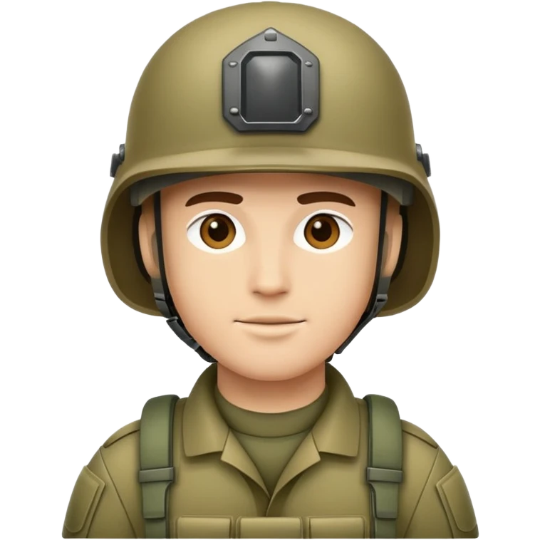 army man wearing helmet emoji