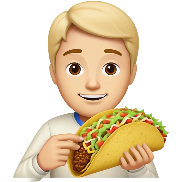 Fat Taco Bell eater emoji