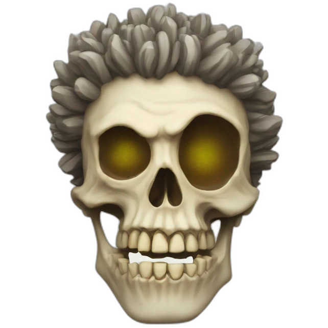 Soolking brook ;affro cut ;guitar;crown ;skeletal face emoji