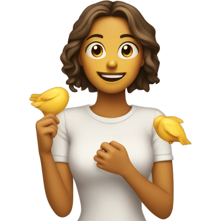 Chica tirando besos  emoji