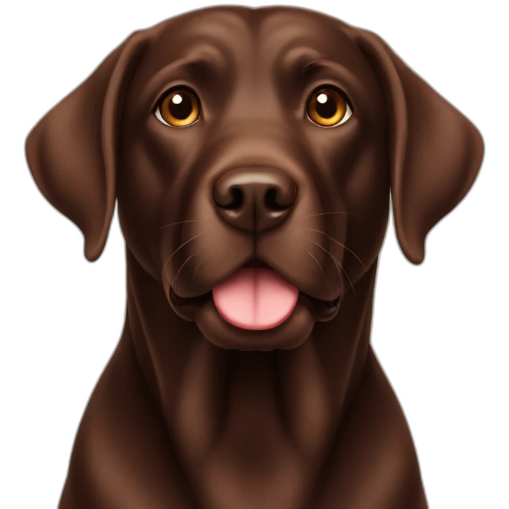 chocolate labrador emoji