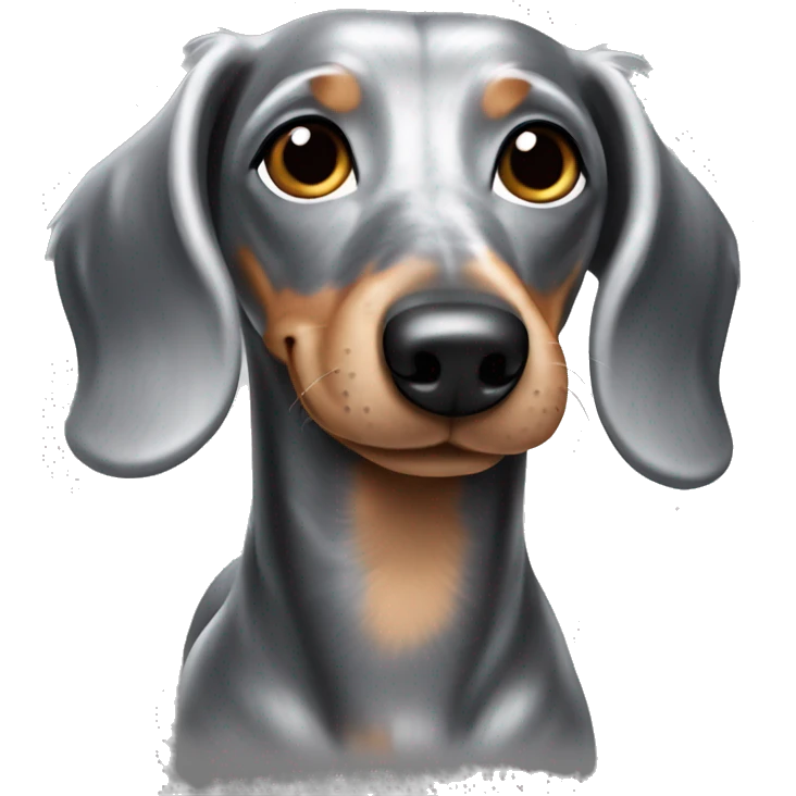 silver dapple dachshund  emoji