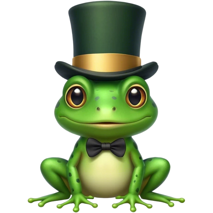 frog with a tophat emoji