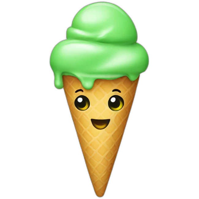 ice cream green emoji