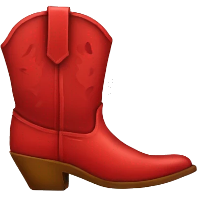 Red Cowboy boots  emoji