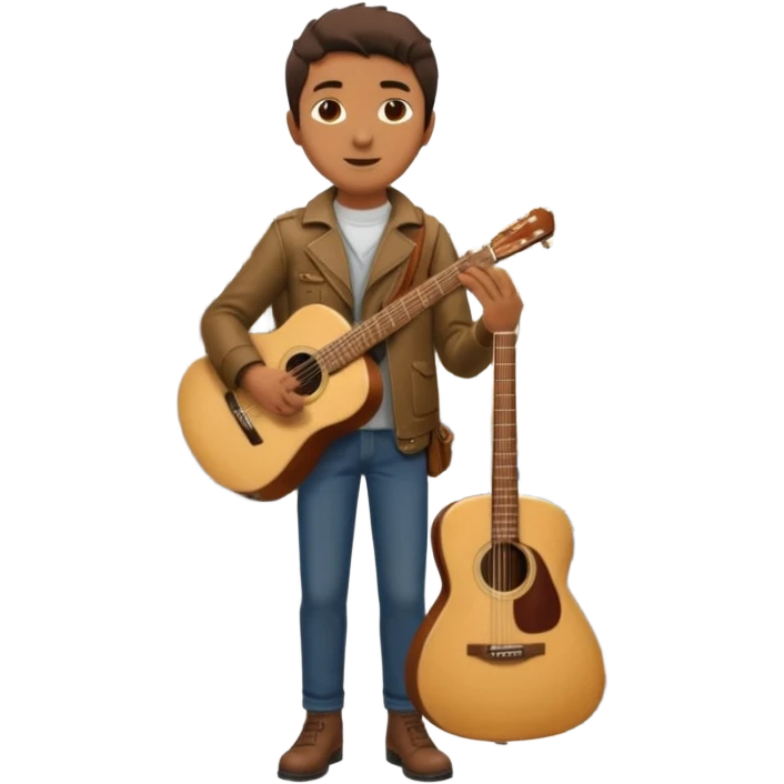 Rider with guitar case,Metro Riders, inside metro train, no transparent, with background,full image , negative transparent, positive background. emoji