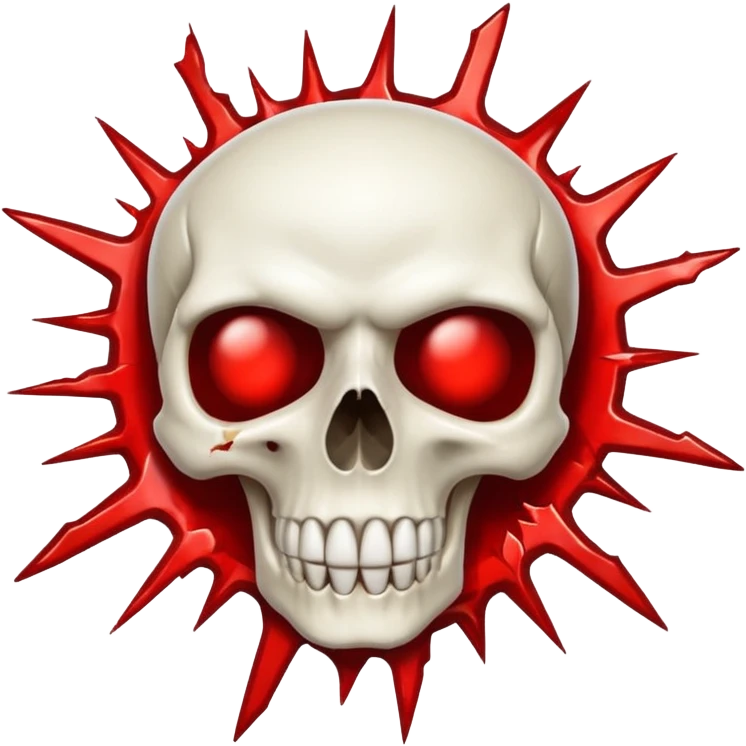 Skull exploding his head Iphone emoji