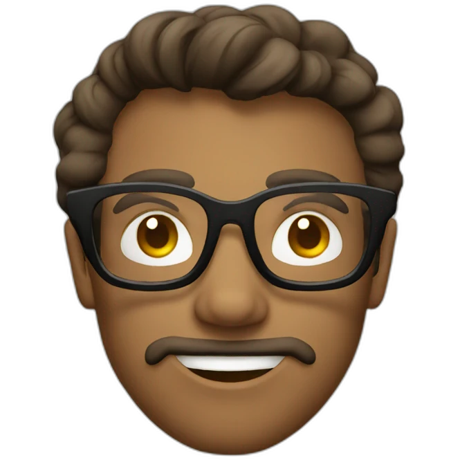 Geek glasses emoji