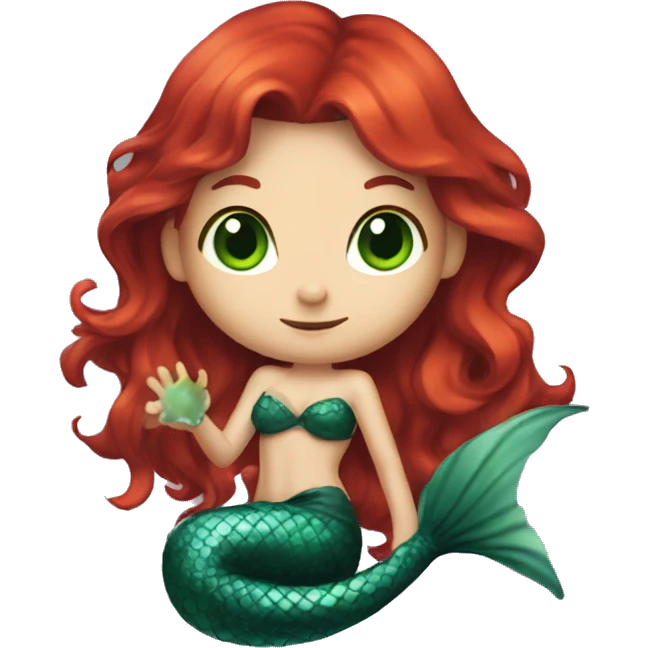 witch-mermaid-red-hair-tatoo-green-eyes emoji