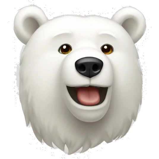 white tady bear emoji