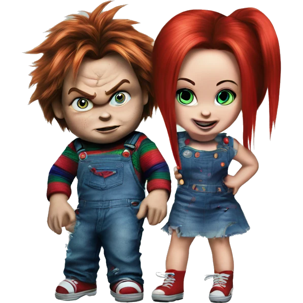 Chucky and tiffany emoji