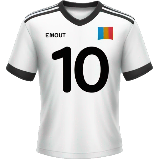 number 10 soccer shirt  emoji
