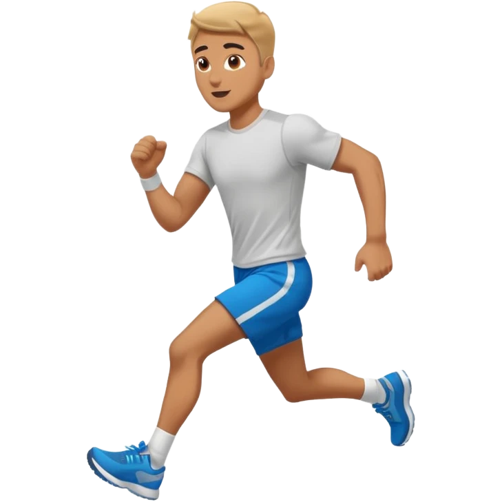 man doing run in place  emoji
