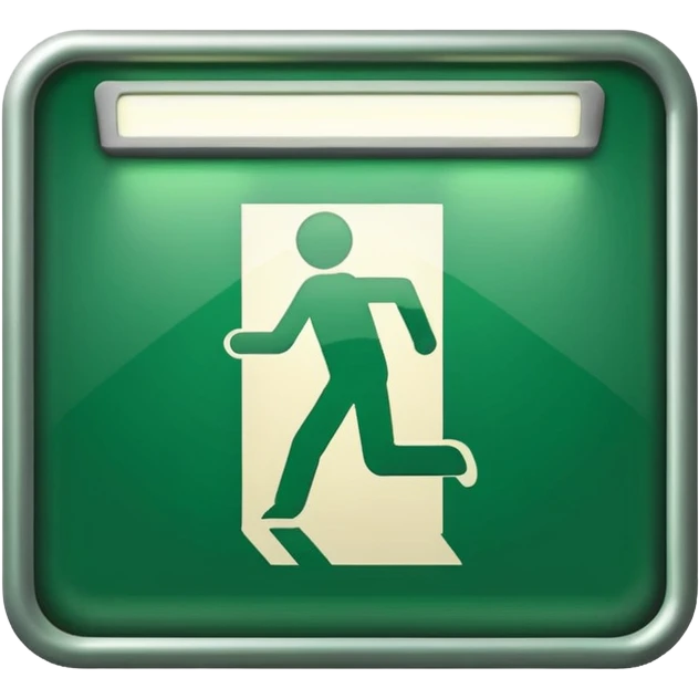 Exit sign emoji