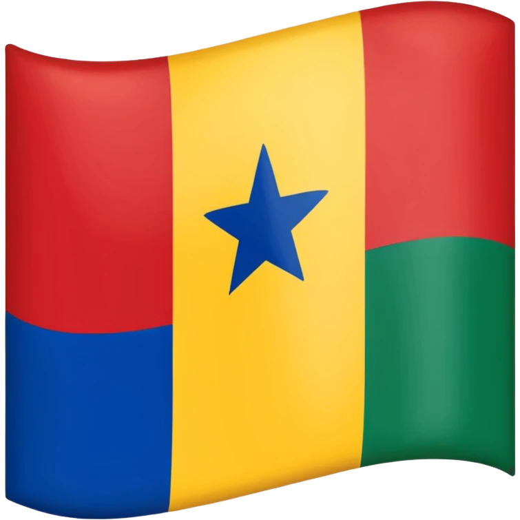 Kabylie flag emoji with blue, yellow, green tricolor and a prominent red ⵣ (Yaz) symbol in the center, simplified for emoji clarity emoji