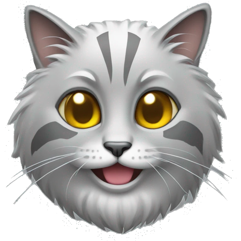 Gray crypto cat emoji