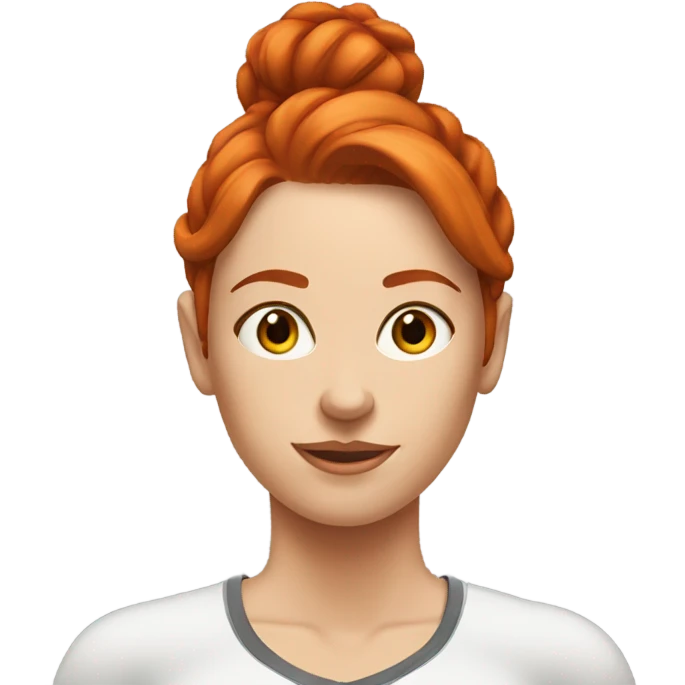 Redheaded women at gym emoji