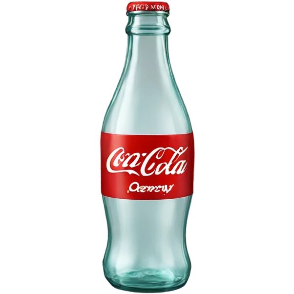 Coca Cola glass bottle emoji