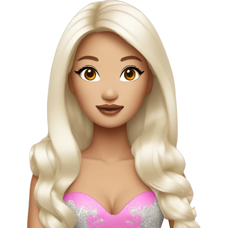 glamorous asian barbie  emoji