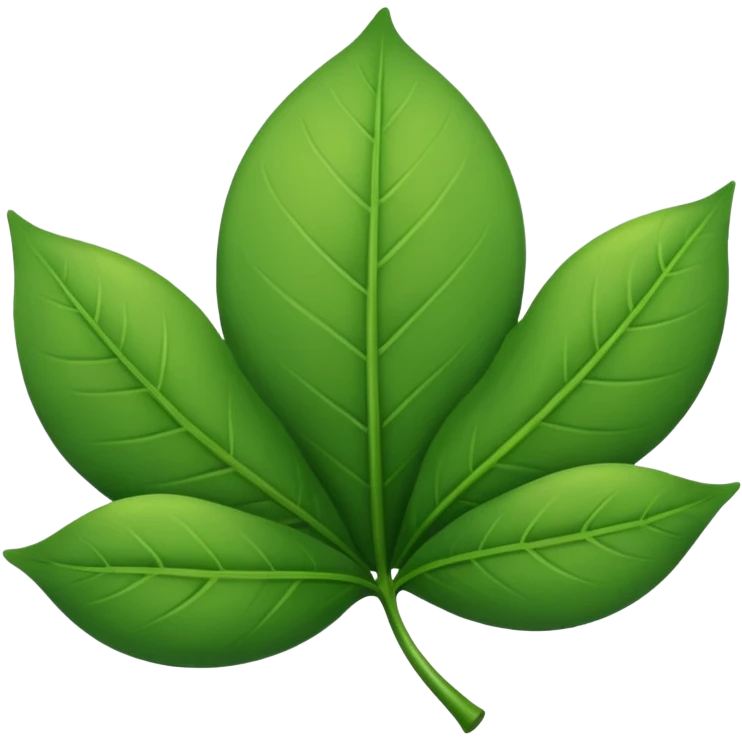 Round leaf emoji