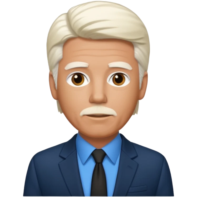 Michael McDonald with blue shirt, black suit jacket emoji