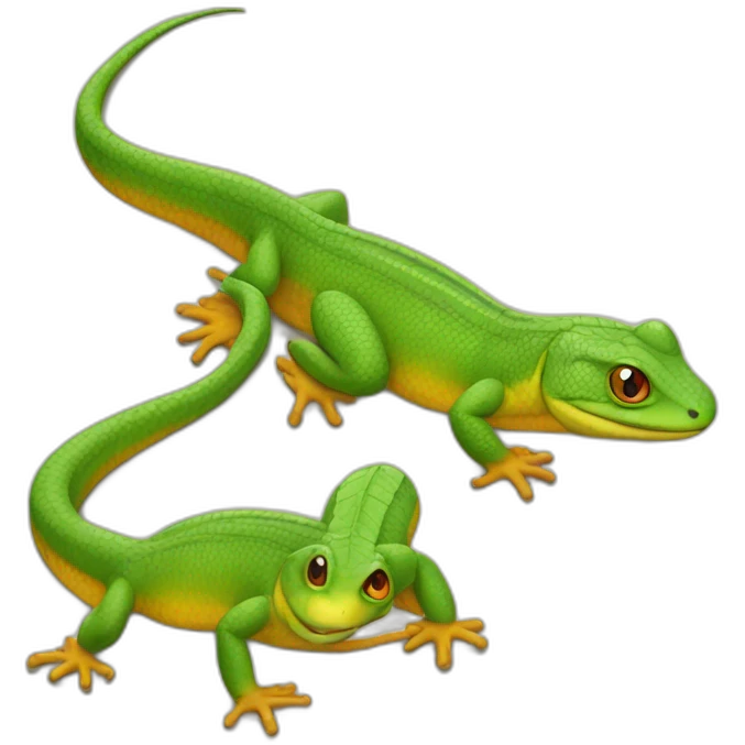 Lézard qui rigole emoji