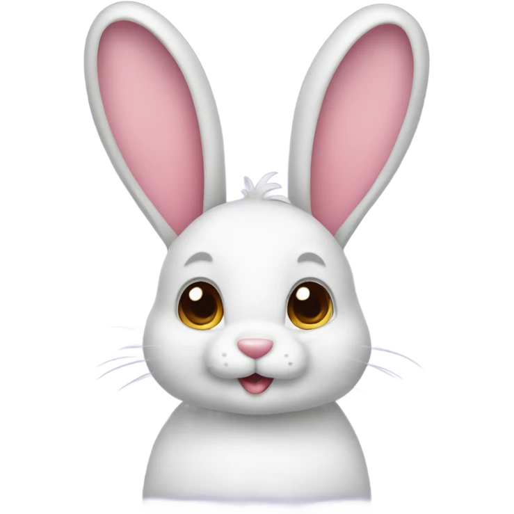 Bunny with a bow on it’s ear emoji