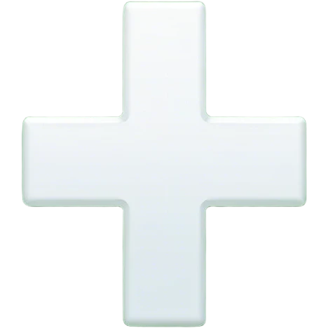 white plus icon on green circle emoji