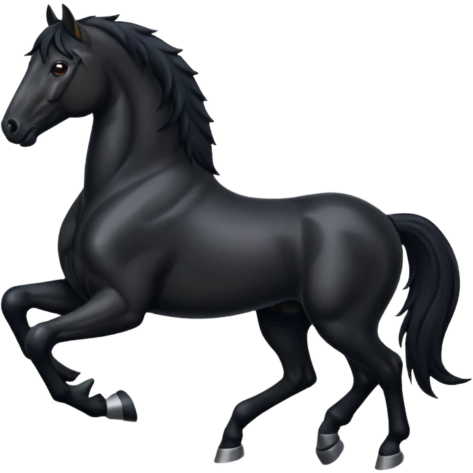 Black Horse  emoji