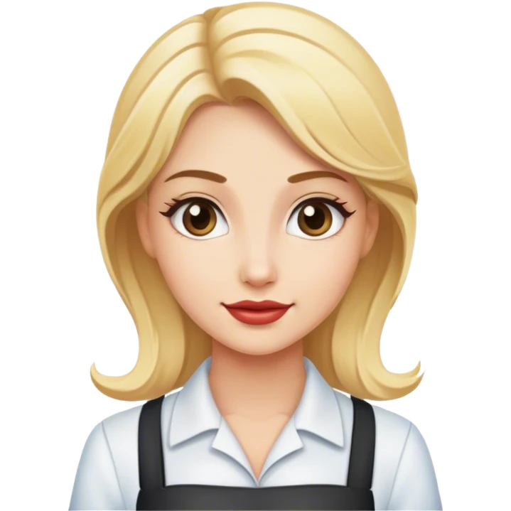 Camarera de discoteca rubia emoji