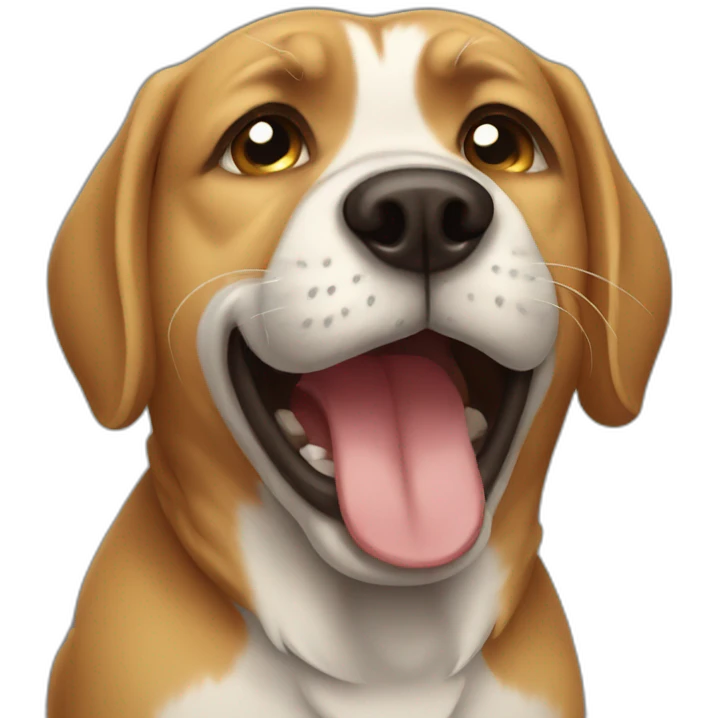Dog crying emoji
