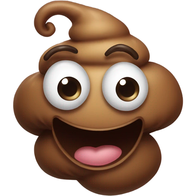 Spooky poop emoji