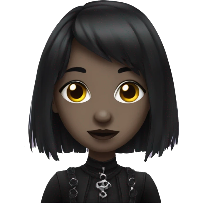 Goth girl emoji