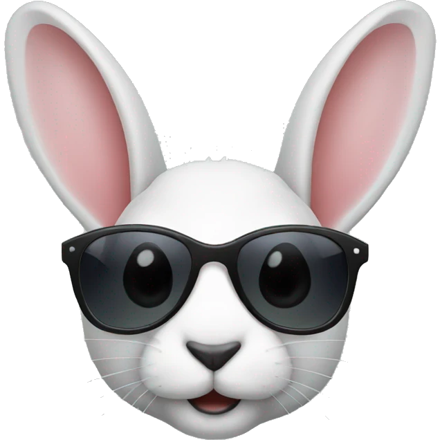 rabbit with sunglasses emoji