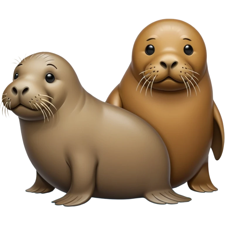 Walrus with a seal emoji