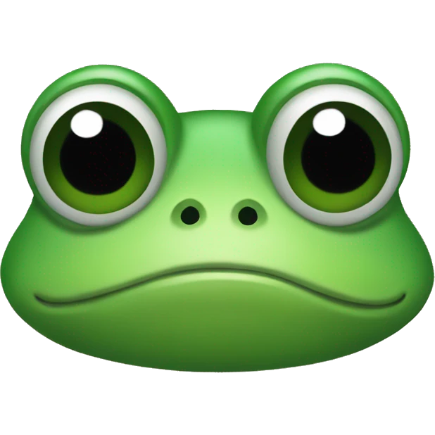 sad frog with closed eyes emoji