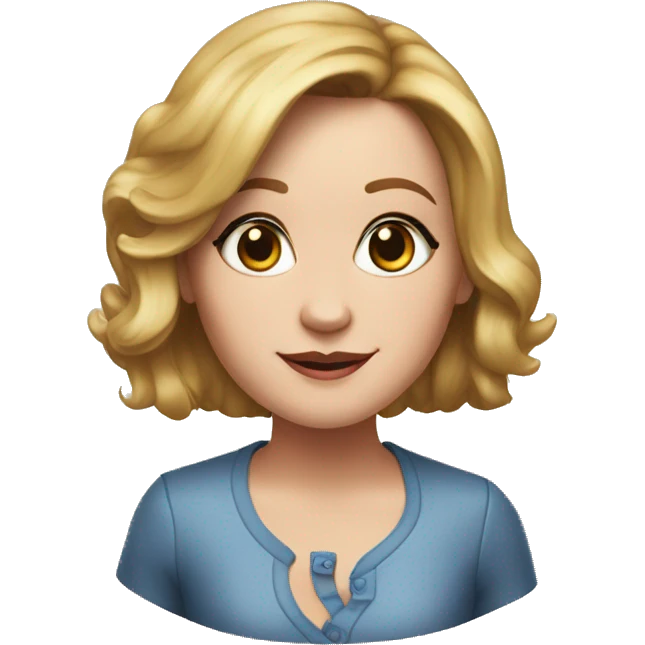 Claire Dunphy from Modern Family, portrait emoji