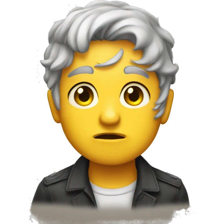 guilty yellow emoji
