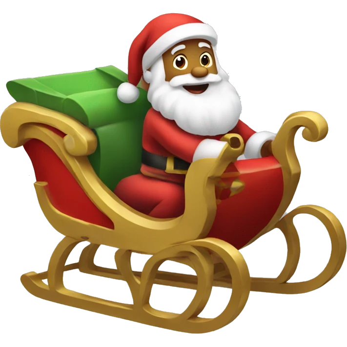 Santa sleigh  emoji