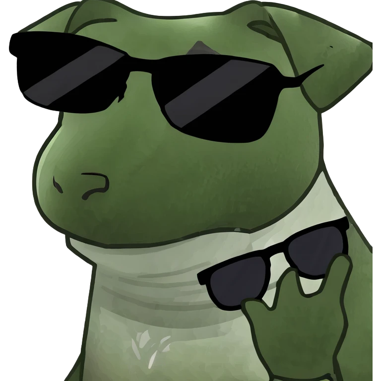 Dog with sunglasses emoji
