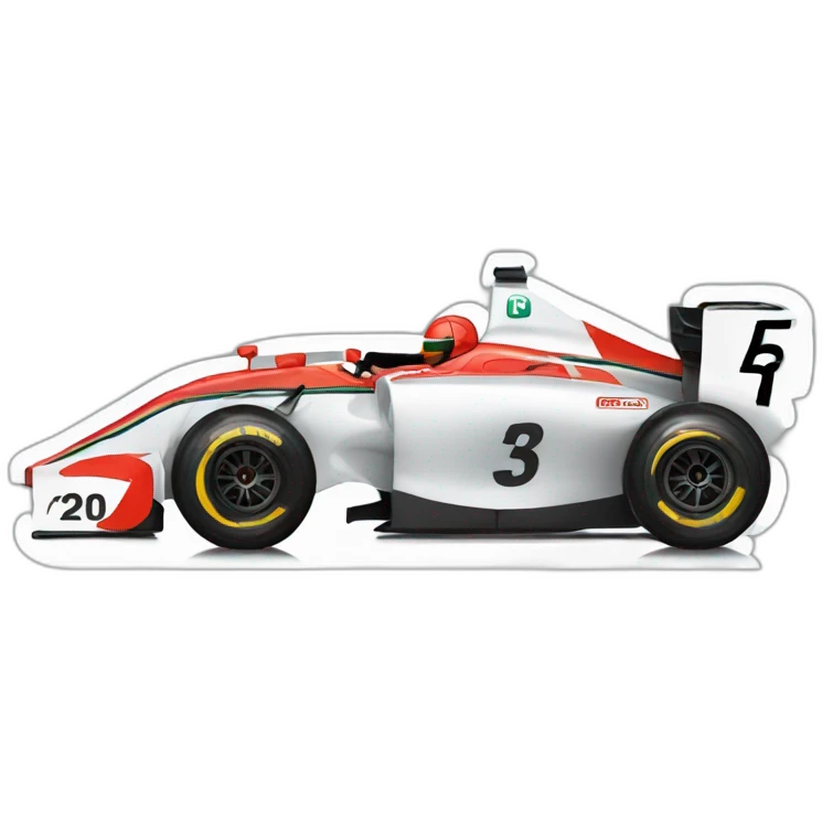 F1 race car emoji