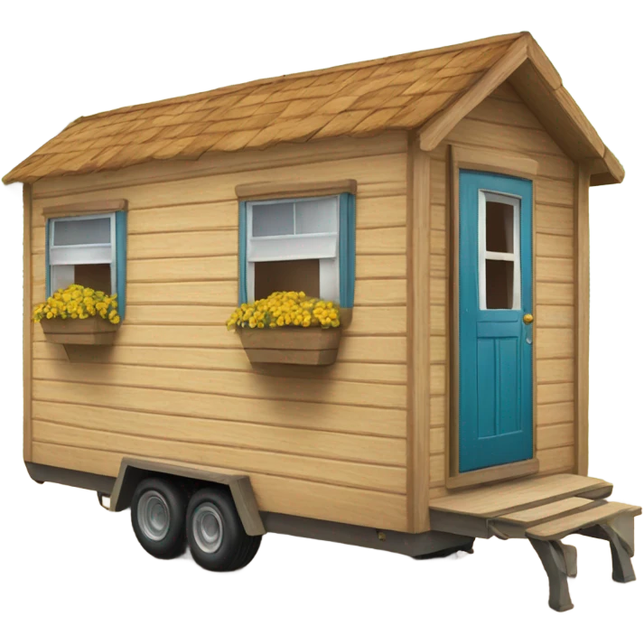 Wooden Mobile home emoji