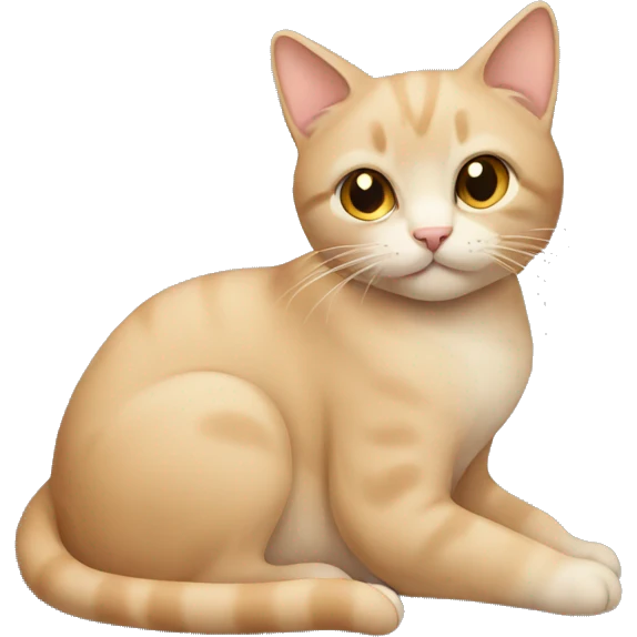Beige cat emoji