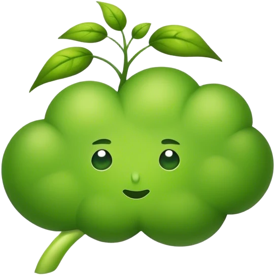 seed in a thought bubble growing emoji