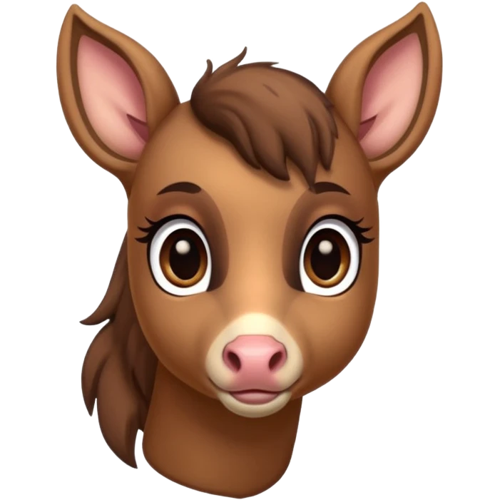 small deer horse hybrid emoji